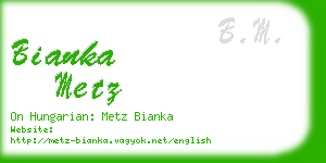 bianka metz business card